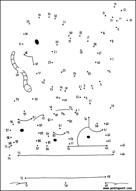 jeu du dessin par points à colorier