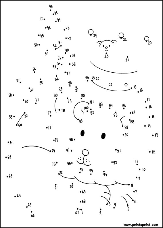 jeu du dessin par points à colorier