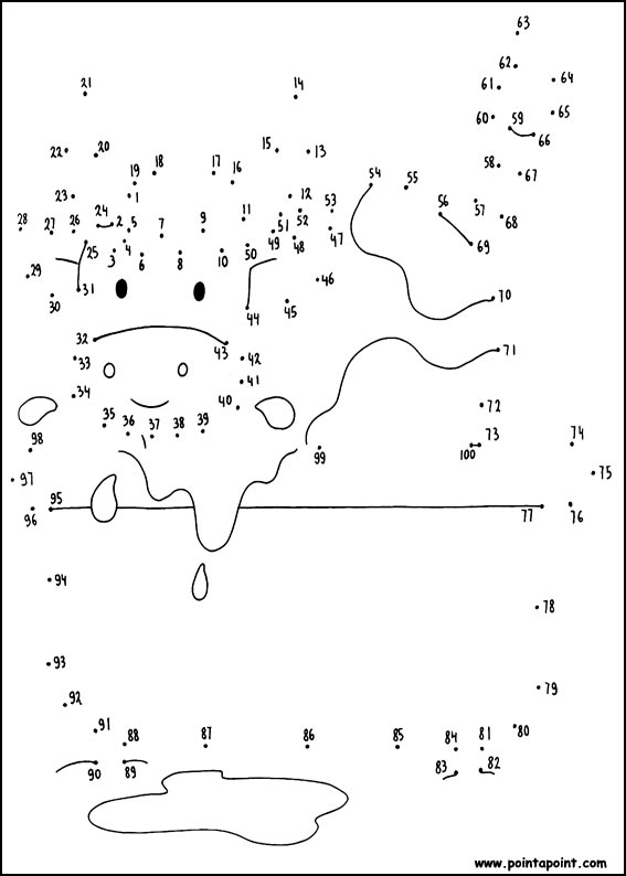 jeu du dessin par points à colorier