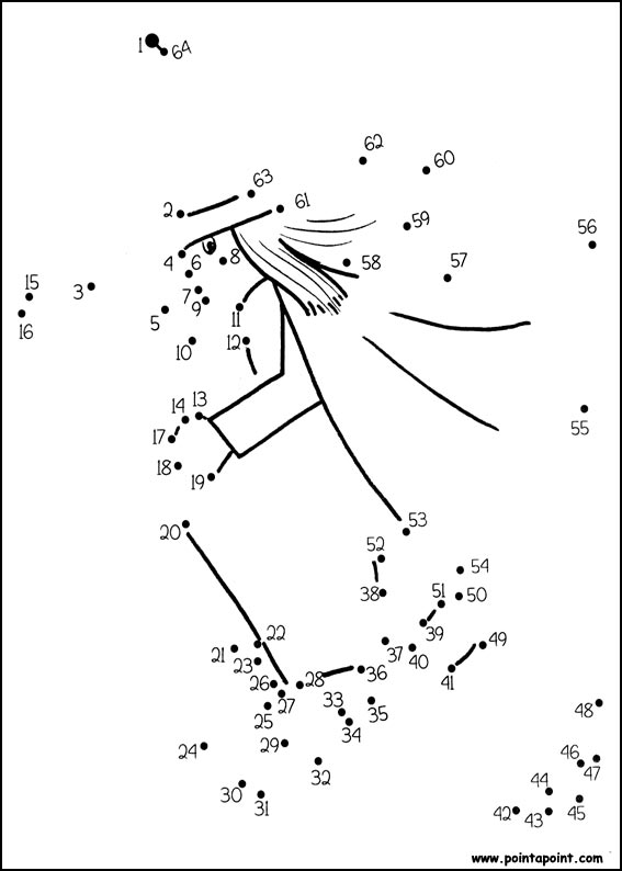 jeu du dessin par points à colorier