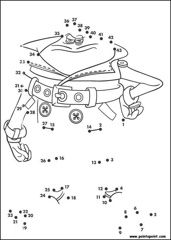 jeu du dessin par points à colorier