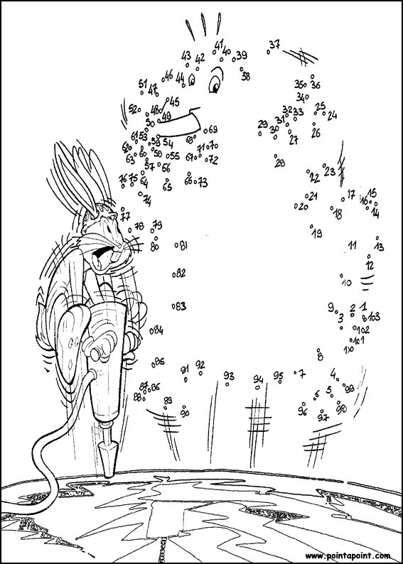 jeu du dessin par points à colorier