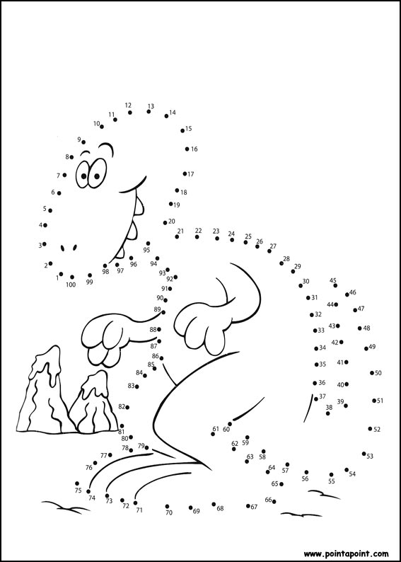 jeu du dessin par points à colorier