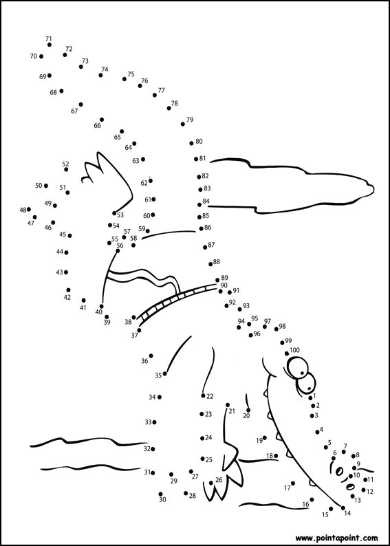 jeu du dessin par points à colorier