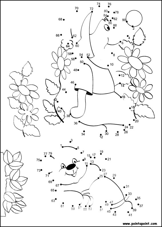 dessine en suivant les points