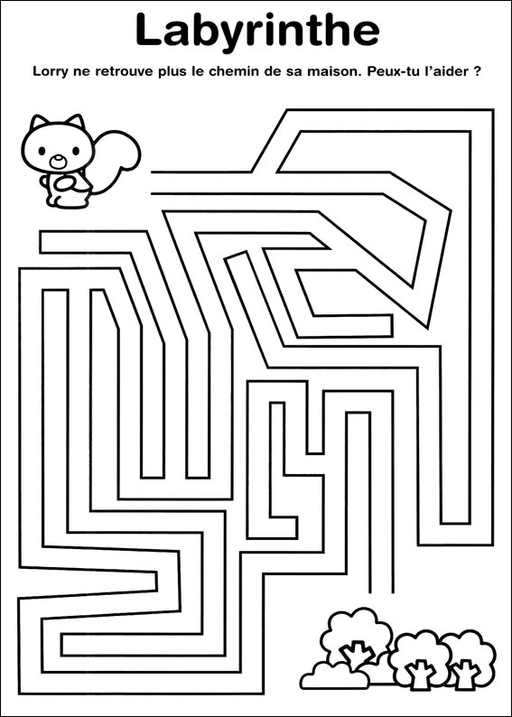 Coloriage Labyrinthe Jeux Maison Dessin Jeux A Imprimer à imprimer