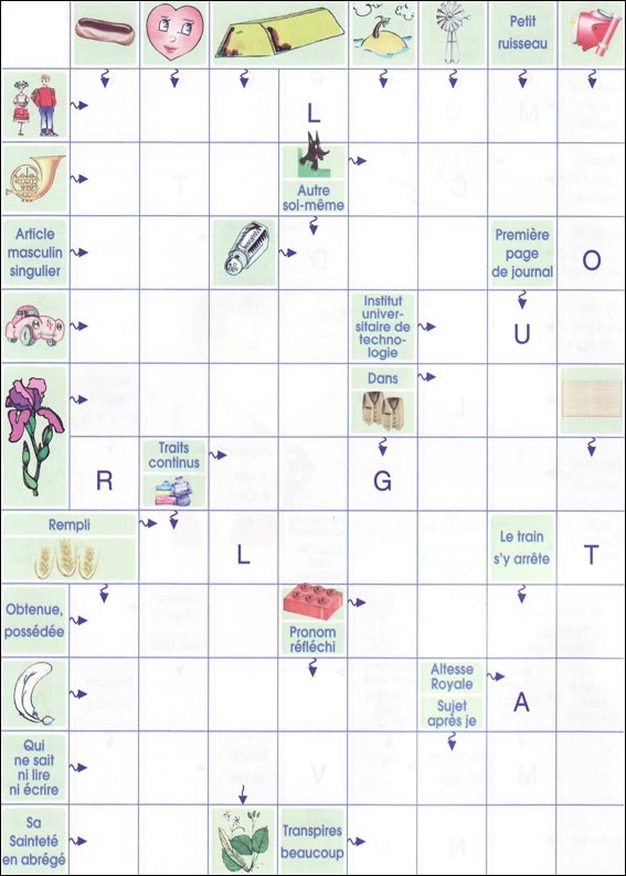 Mots fléchés Récré kids Mots fléchés Récré kids