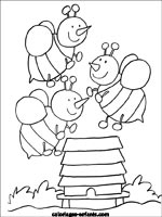 Coloriages d'abeilles