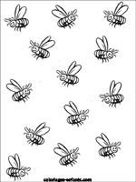 Coloriages d'abeilles