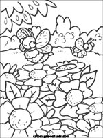 Coloriages d'abeilles