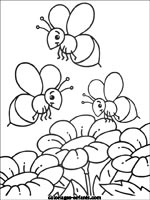 Coloriages d'abeilles