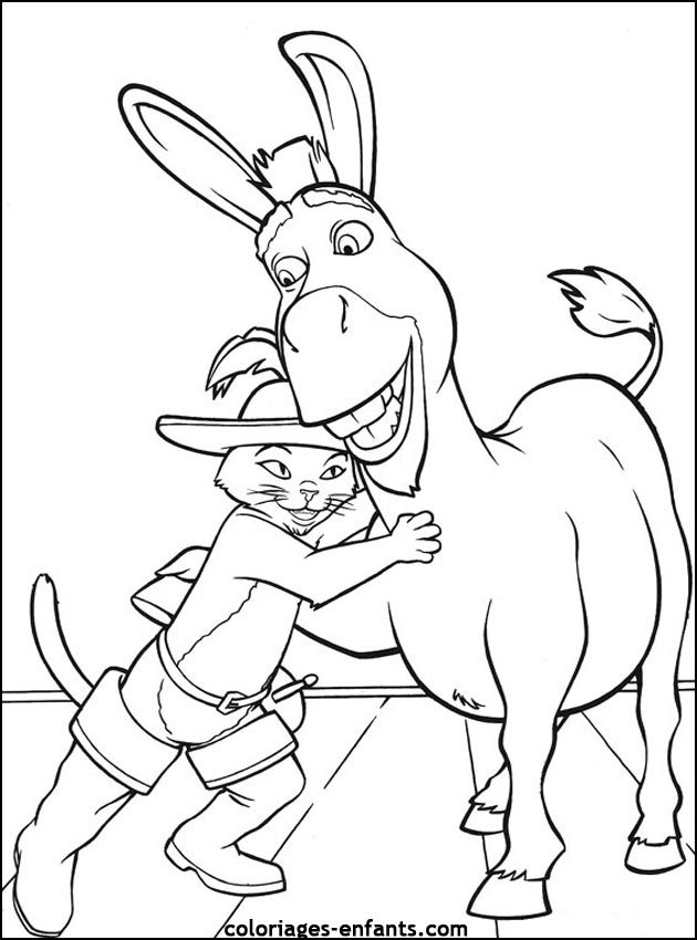 coloriage d'ne gratuit