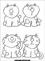 Coloriages de chats