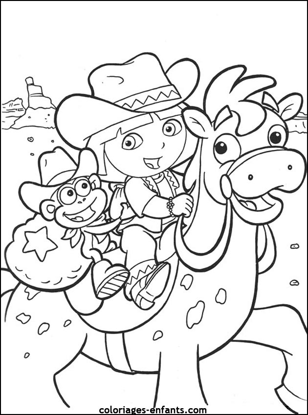 coloriages de chevaux pour enfants