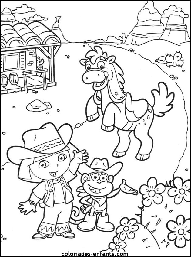 coloriages de chevaux pour enfants