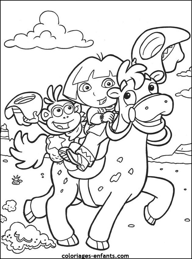 coloriages de chevaux pour enfants