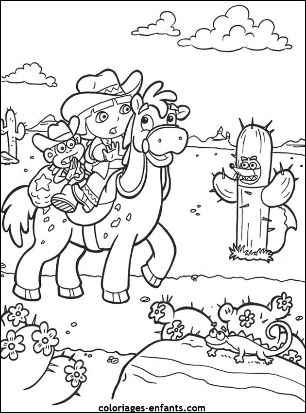 coloriages de chevaux pour enfants