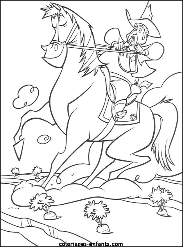 coloriages de chevaux pour enfants