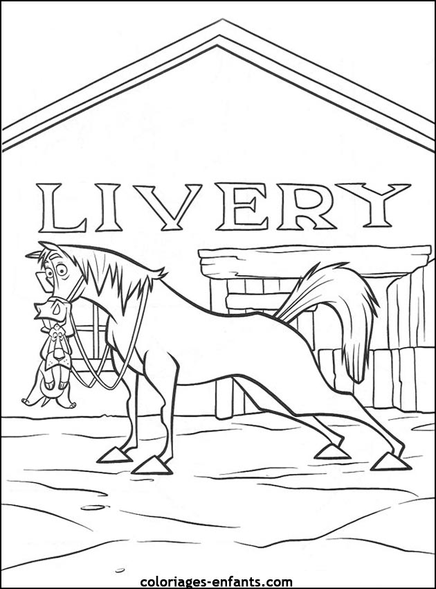 coloriages de chevaux pour enfants