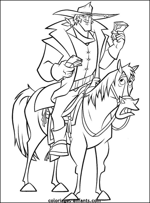 coloriages de chevaux pour enfants