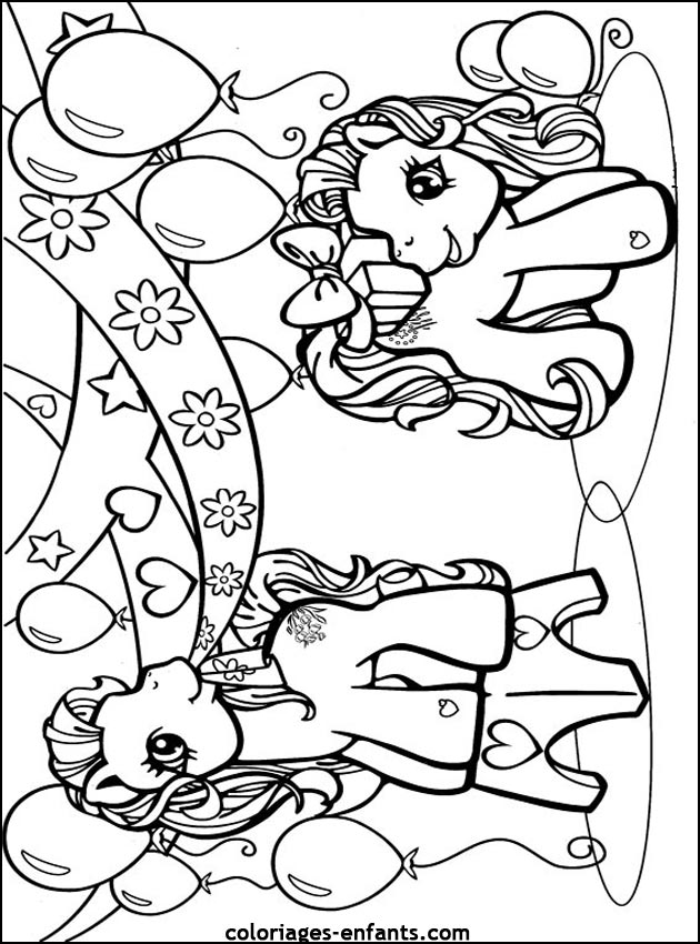 coloriages de chevaux pour enfants