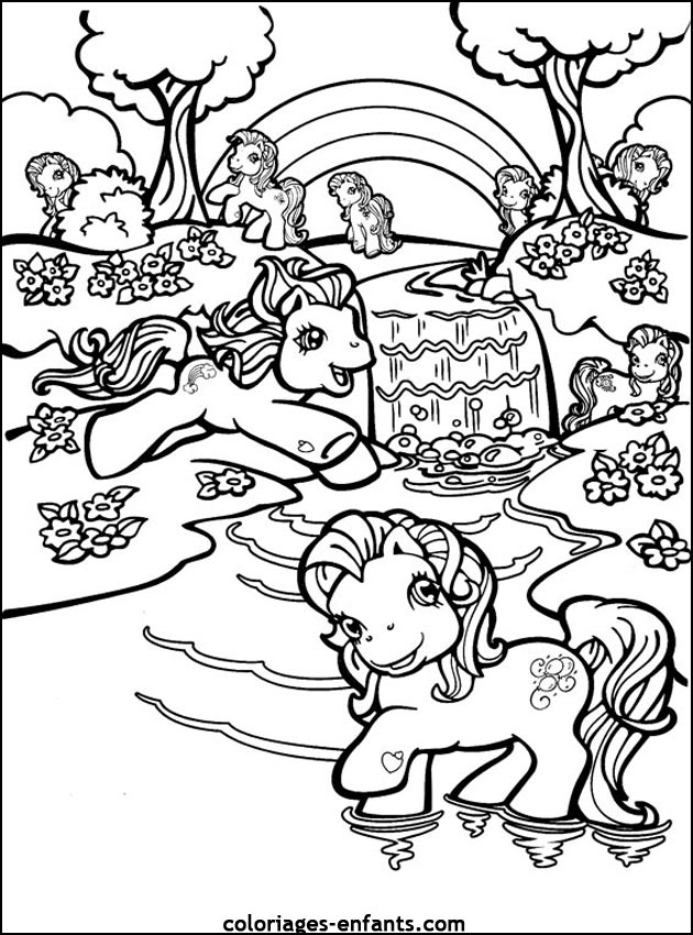 coloriages de chevaux pour enfants