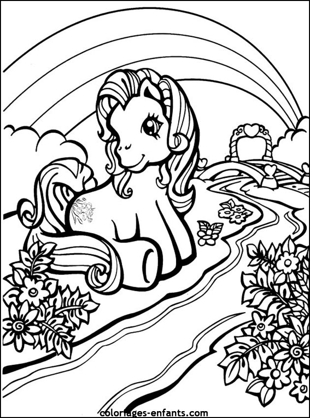 coloriages de chevaux pour enfants