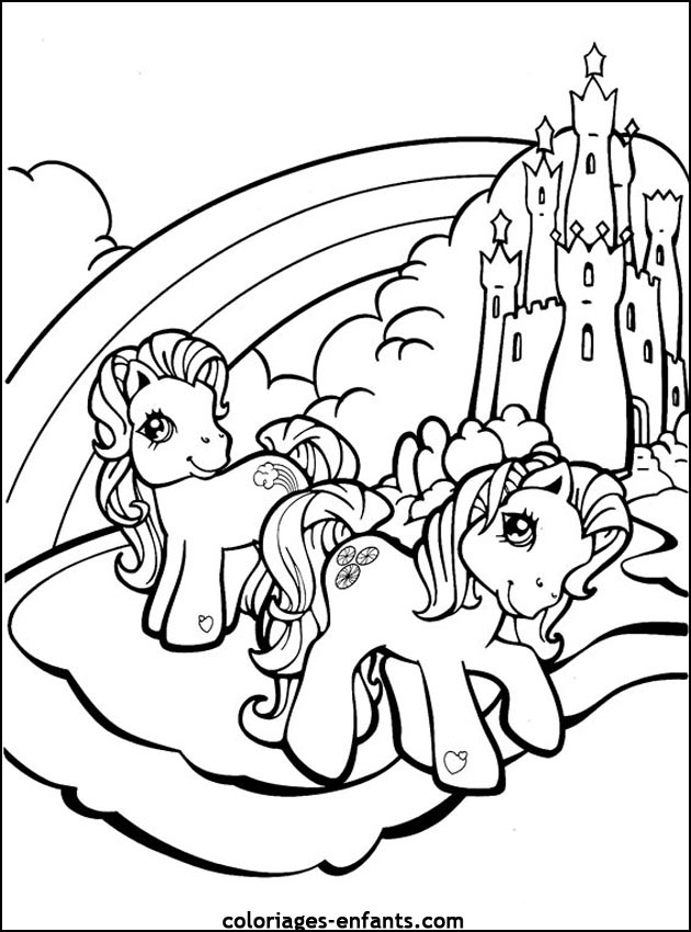 coloriages de chevaux pour enfants