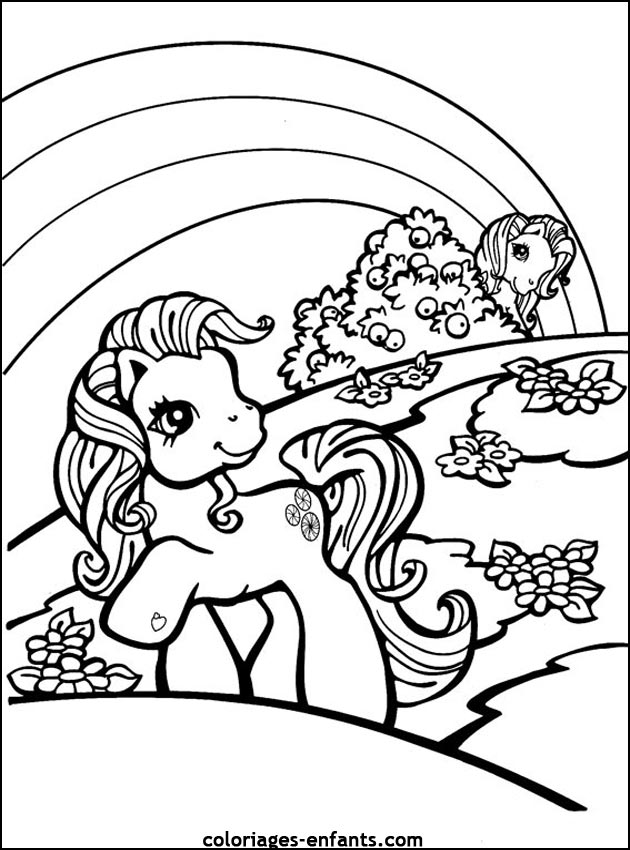 coloriages de chevaux pour enfants