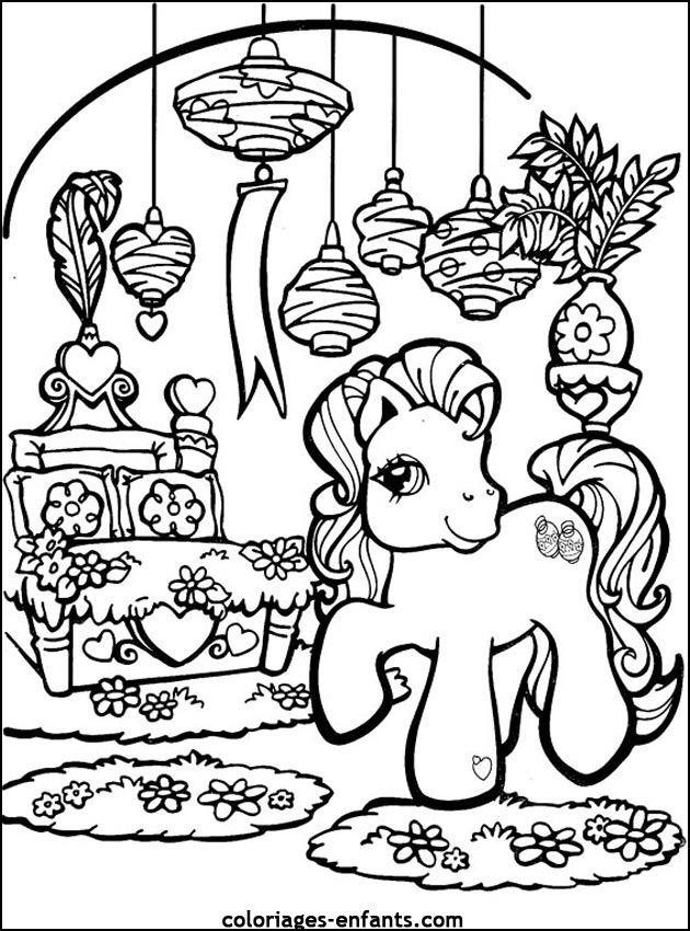 coloriages de chevaux pour enfants