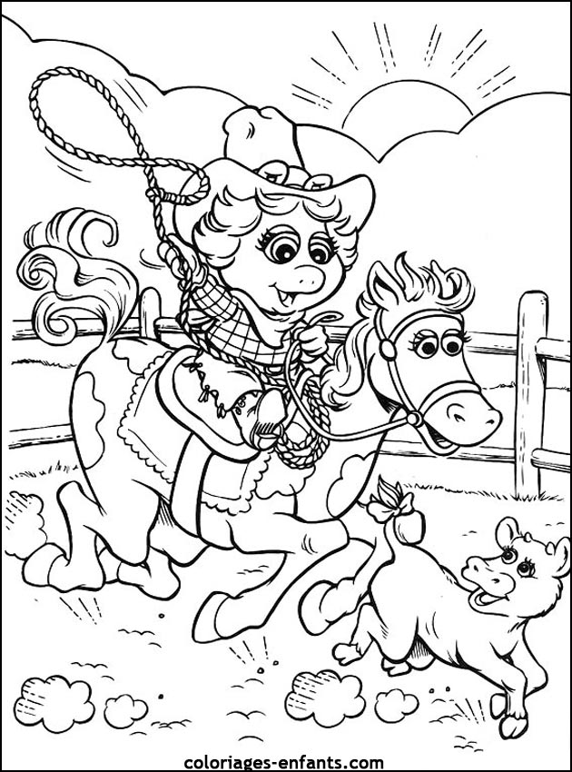 coloriages de chevaux pour enfants