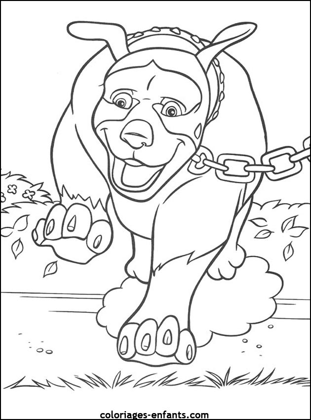 coloriage de chien pour enfants