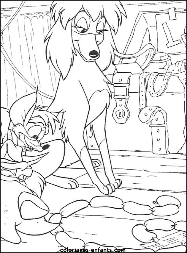coloriage de chien pour enfants