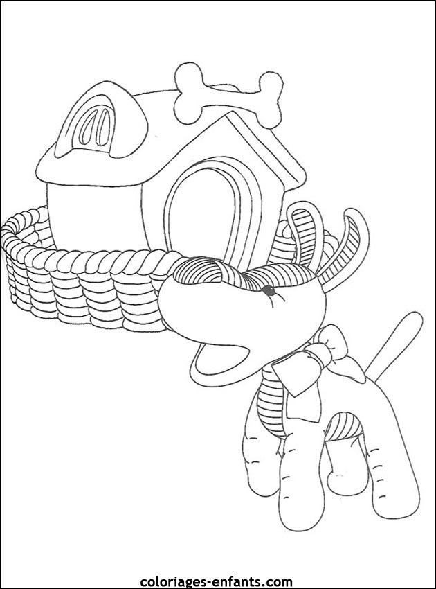 coloriage de chien pour enfants