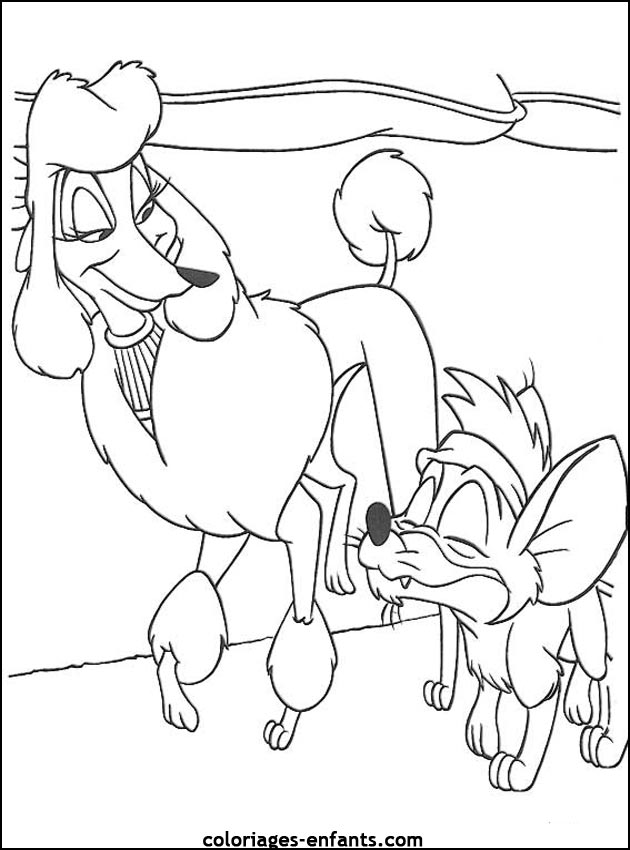 coloriage de chien pour enfants