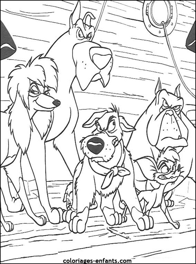 coloriage de chien pour enfants