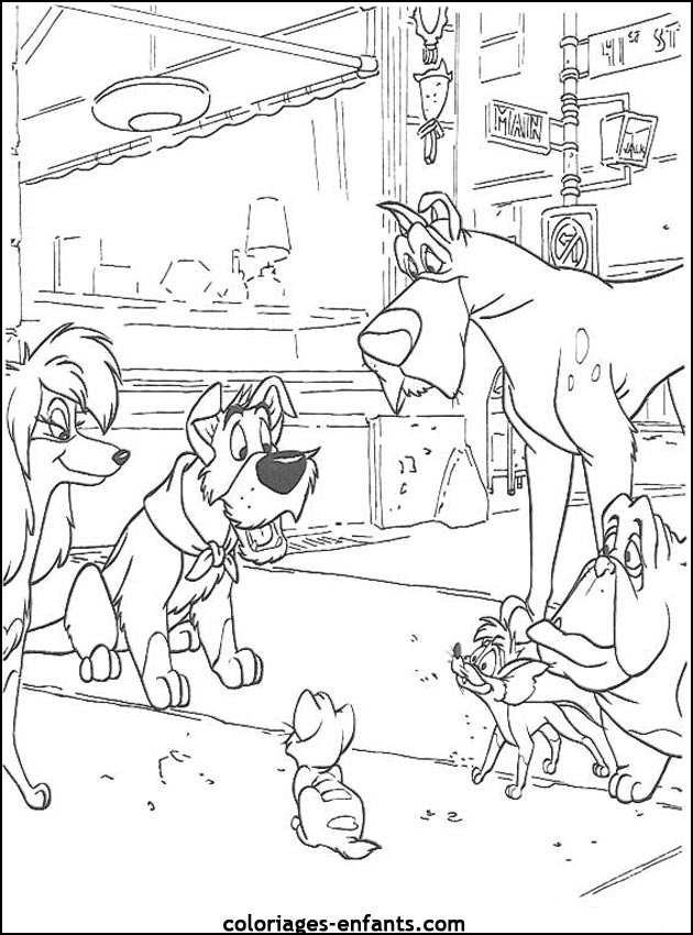 coloriage de chien pour enfants