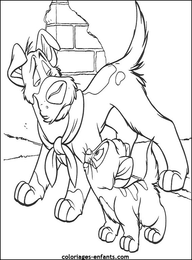 coloriage de chien pour enfants