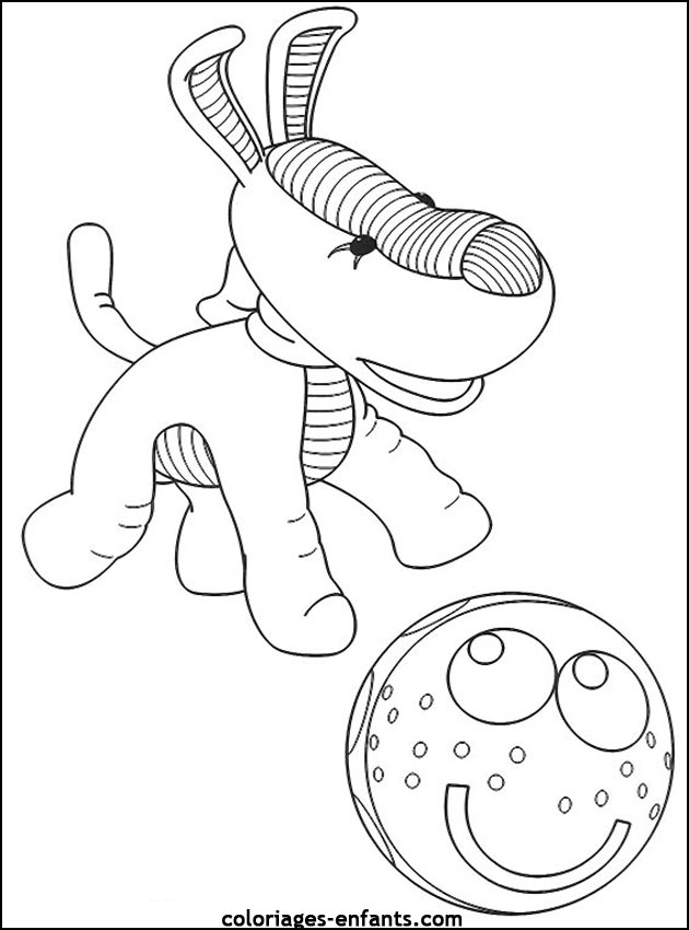 coloriage de chien pour enfants