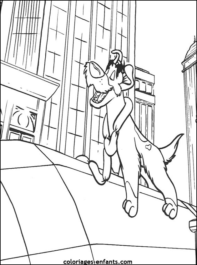 coloriage de chien pour enfants