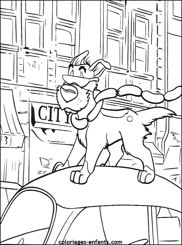coloriage de chien pour enfants