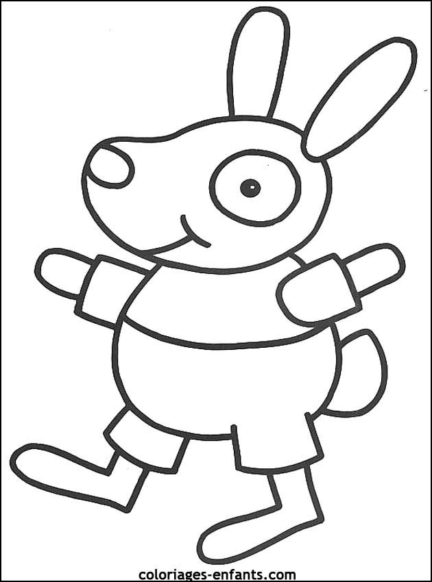 coloriage de chien pour enfants