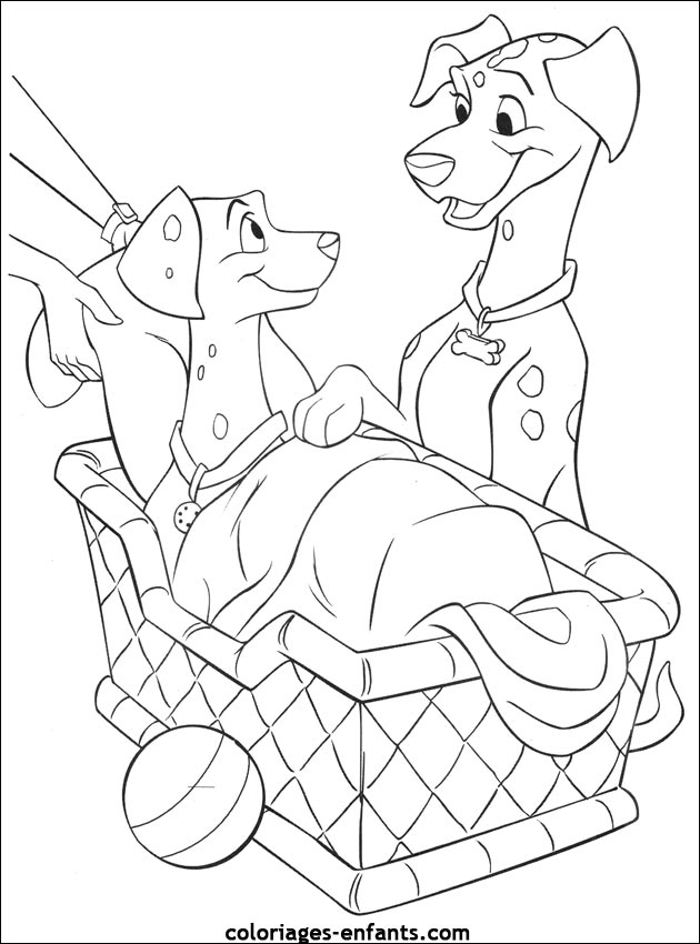 coloriage de chien pour enfants