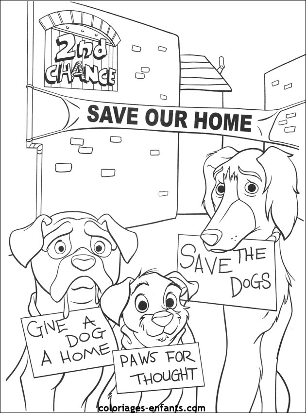 coloriage de chien pour enfants