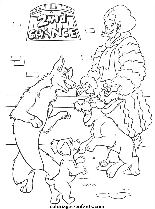 coloriage de chien pour enfants