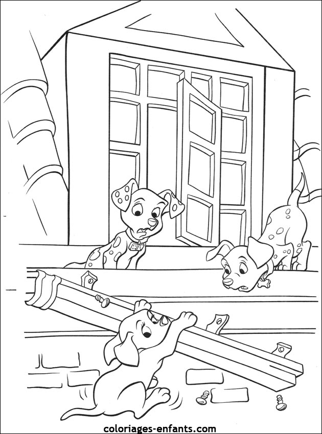 coloriage de chien pour enfants