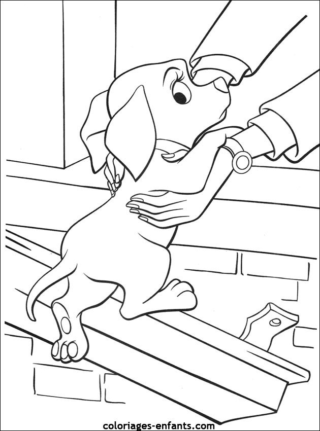 coloriage de chien pour enfants