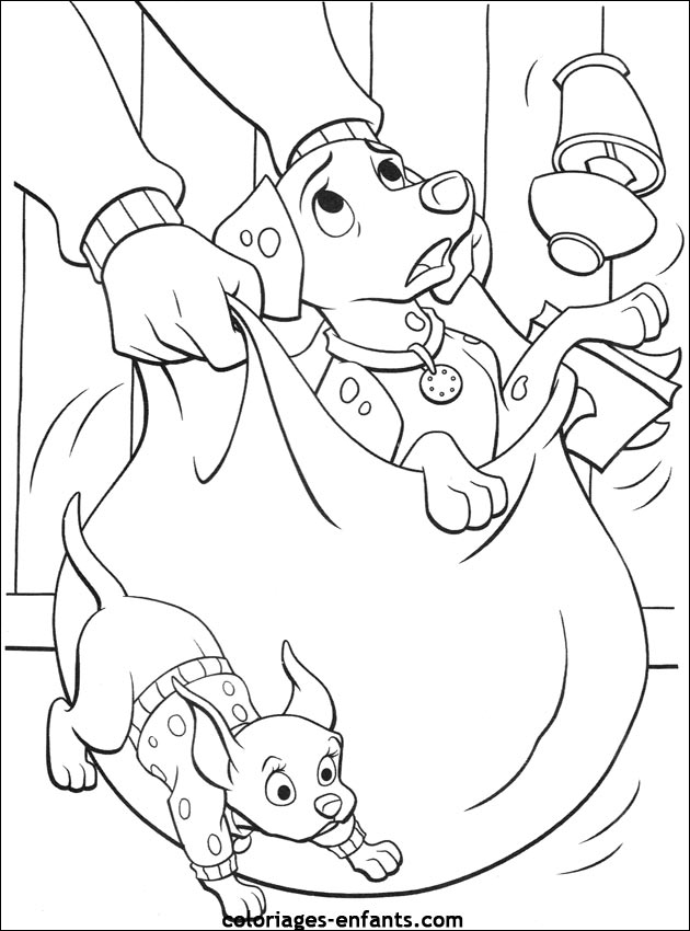 coloriage de chien pour enfants