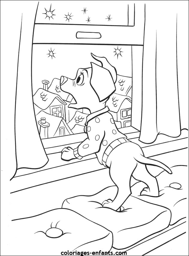 coloriage de chien pour enfants