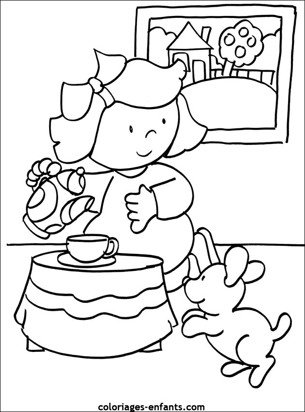 coloriage de chien pour enfants